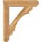 Ekena Millwork Olympic Craftsman Rough Sawn Bracket w/ Offset Brace, Western Red Cedar, 6"W x 24"D x 28"H BKT0604X24X28OLY04RWR - alternate 3